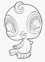 coloriage pet shop canari